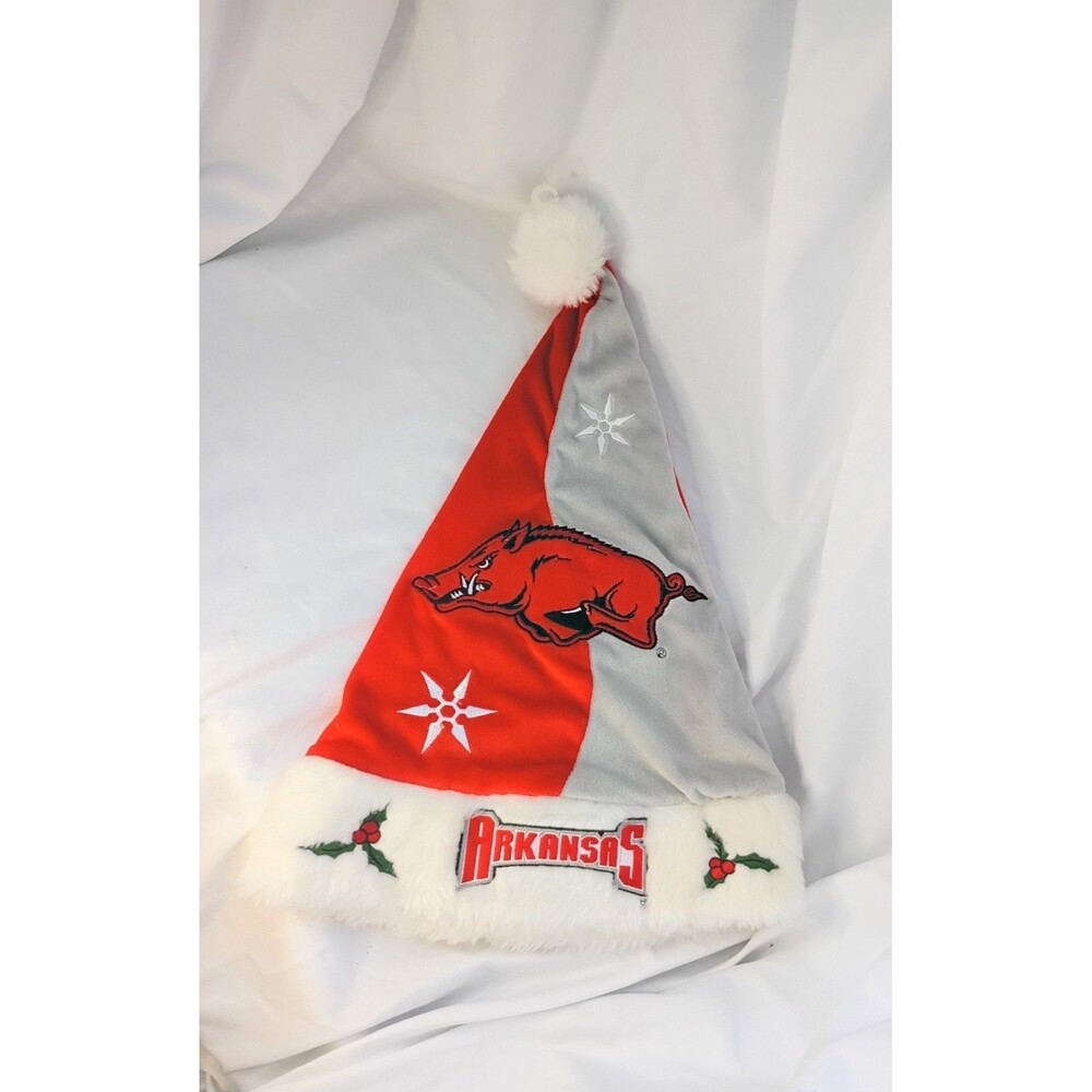 Arkansas Razorbacks NCAA Holiday Santa Hat Christmas Forever Collectibles